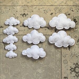 White Cloud Plush Décor Set